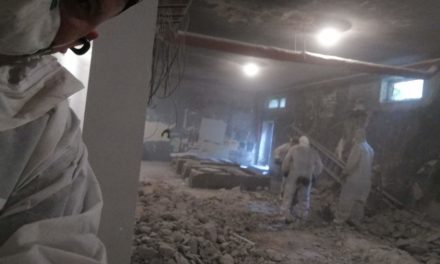Klip ukazujący prace budowlano-remontowe naszej sali judo w SP81