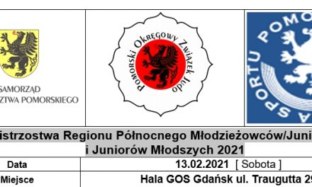 [Zawody] Mistrzostwa Regionu Północnego Młodzieżowców/Juniorów i Juniorów Młodszych 2021 [13.02.2021]