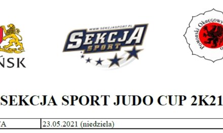 [Zawody] SEKCJA SPORT JUDO CUP 2K21 [23.05.2021]