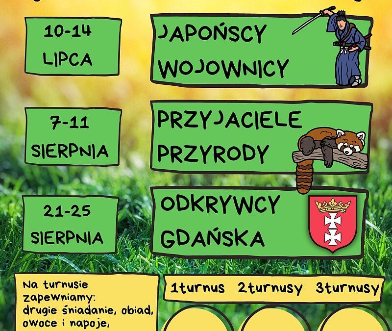 3 turnusy półkolonii letnich z Grizzly Gdańsk!