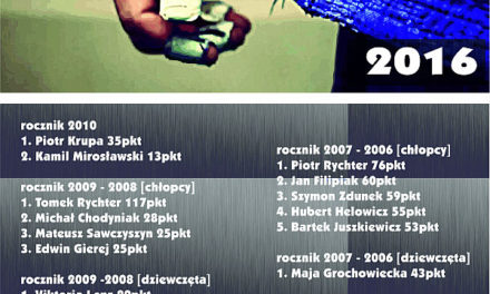 Ranking zawodników UKS Grizzly Gdańsk za rok 2016