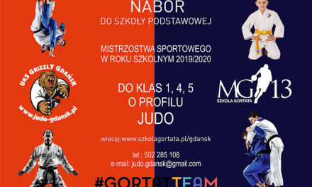 Nabór do klas 1,4 i 5 o profilu judo Szkoły Mistrzostwa Sportowego Marcina Gortata