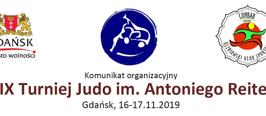 [Zawody] XXIX Turniej Judo im. Antoniego Reitera [Gdańsk, 16-17.11.2019]