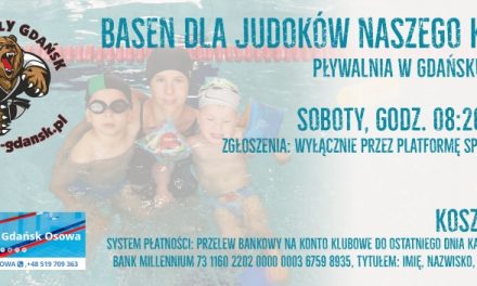 BASEN dla judoków naszego klubu na pływalni w Gdańsku-Osowie