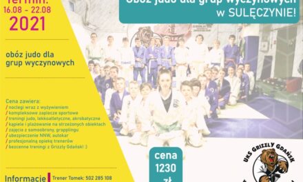 [Obozy judo] Sulęczyno 2021 [16.08 – 22.08.2021]